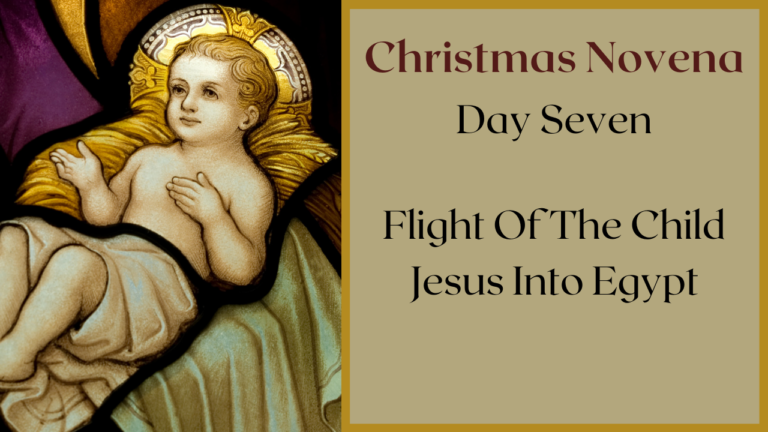 Flight of the Child Jesus into Egypt!