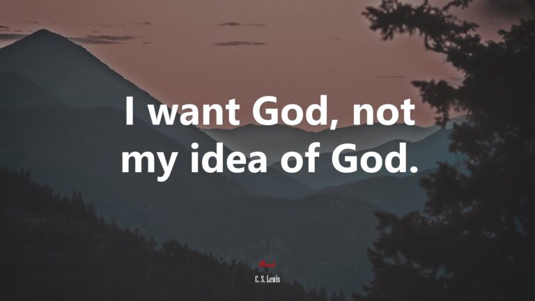 God vs. The Idea!