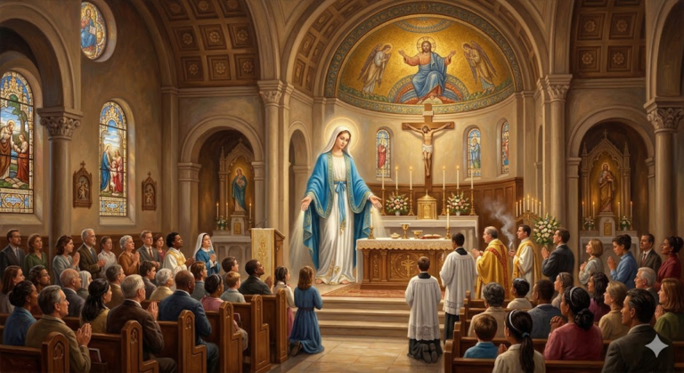 The Mother Leading Us to Jesus!